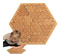 Wooden Puzzle for Adults - Wooden Puzzle Board, Educational Thinking Games | Logical Brain Teaser Set with Artistic Patterns, Motor Skills Training Toy Supplies for