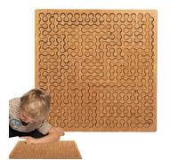 Wooden Puzzle for Adults - Wooden Puzzle Board, Educational Thinking Games | Logical Brain Teaser Set with Artistic Patterns, Motor Skills Training Toy Supplies for