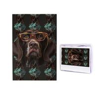 Wooden Puzzle German Shorthaired Pointer Jigsaw Puzzles 1000 PCS Personalized Picture Puzzle Photo Puzzle for Adult Family Wedding Graduation Puzzles Gifts
