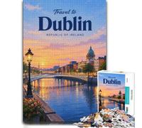 Wooden Puzzle, Picture Jigsaw, Dublin, 1000 Pieces | Image-area sorting: a simple way to organise the image in spare time.