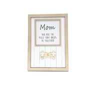 Wooden Puzzle Plaque - Engraved Rustic Family Keepsake - You Are The Piece That Holds Us Together (20 * 20 cm)