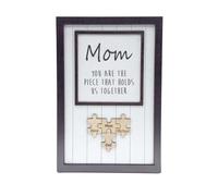 Wooden Puzzle Plaque - Engraved Rustic Family Keepsake - You Are The Piece That Holds Us Together (30 * 30 cm)