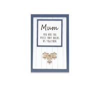 Wooden Puzzle Plaque - Engraved Rustic Family Keepsake - You Are The Piece That Holds Us Together (38 * 38 cm)