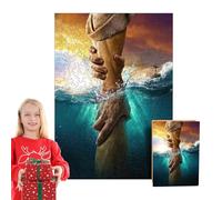 Wooden Puzzle Toy - Hand Stretched Puzzle | Challenging Game Seasonal Decorations, God's Hand, Wall Puzzles Ornament, For Classroom, Home