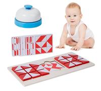 Wooden Puzzle Toy - STEM Game, Tangram Brain Teasers, Colorful Blocks Set, Durable Wood Material, Cognitive Development Toy | Works for 2+ years kids, problem-solving fun,