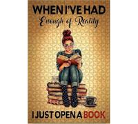 Wooden Puzzle When I've Had Enough of Reality I Just Open A Book Quick Play Focus Tool for Adults Quiet Play Therapy_300pcs