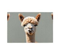 Wooden puzzle with 1000 pieces WZYWHJ Alpaca avatar Pattern challenging for home leisure and entertainment suitable for adults and children