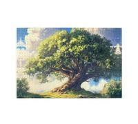 Wooden puzzle with 1000 pieces WZYWHJ Ancient oak trees towering Prints challenging for home leisure and entertainment suitable for adults and children