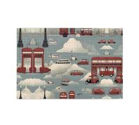 Wooden puzzle with 1000 pieces WZYWHJ Car in the Cloud Prints challenging for home leisure and entertainment suitable for adults and children