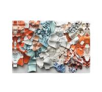 Wooden puzzle with 1000 pieces WZYWHJ Ceramic pixel fragments Prints challenging for home leisure and entertainment suitable for adults and children