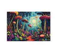 Wooden puzzle with 1000 pieces WZYWHJ Colorful Venus Flytrap Pattern challenging for home leisure and entertainment suitable for adults and children