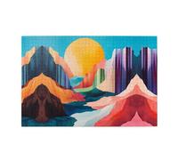 Wooden puzzle with 1000 pieces WZYWHJ Easy Canyon Prints challenging for home leisure and entertainment suitable for adults and children