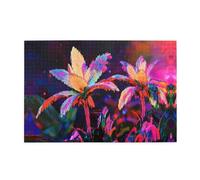 Wooden puzzle with 1000 pieces WZYWHJ Fault Botany Pattern challenging for home leisure and entertainment suitable for adults and children