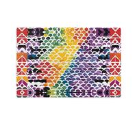 Wooden puzzle with 1000 pieces WZYWHJ Gay Pride Rainbow Pattern Pattern challenging for home leisure and entertainment suitable for adults and children