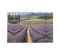 Wooden puzzle with 1000 pieces WZYWHJ Lavender Fields Prints challenging for home leisure and entertainment suitable for adults and children