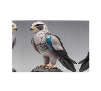 Wooden puzzle with 1000 pieces WZYWHJ Topological Falcon Pattern challenging for home leisure and entertainment suitable for adults and children