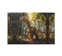 Wooden puzzle with 1000 pieces WZYWHJ Tyrannosaurus Rex in the forest Printing challenging for home leisure and entertainment suitable for adults and children