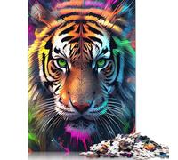Wooden Puzzles 500 Pieces Anime Dream Tiger Jigsaw Puzzle Boys And Girls Difficulty Puzzle Educational Games Family Toy 500pcs (52x38cm)