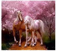 Wooden Puzzles 520 Piece Horse Jigsaw Adults Children Educational Toy Wall Painting interior Halloween Large Jigsaw Puzzle for Educational Gift Finished size 52.5×38.5cm