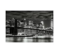 Wooden Puzzles Brooklyn Bridge Skyline Night Jigsaw Puzzles for Adults 1000 Pieces Impossible Puzzle Challenging Puzzle