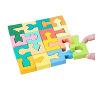 Wooden Puzzles,Educational Geometric Shape Matching Game | Wood Puzzle | for Boys Girls Ages 4-6 Learning Home School Kindergarten