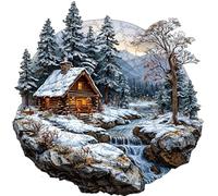 Wooden Puzzles for Adults, 200 pcs Wooden Jigsaw Puzzles for Adults,Irregular shape animal puzzle, Christmas game gifts