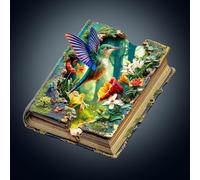 Wooden Puzzles for Adults, 200Pcs Flying Story Wood Puzzle Adult, Unique Animal Shape Jigsaw Puzzles with Wood Box, Christmas Birthday Gifts for Family Friend (34 * 30.9cm)