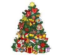 Wooden Puzzles for Adults, 30x42cm Christmas Tree Wooden Puzzles for Adults, Wooden Puzzles Gifts for Adults, Perfect for Home Decor and Family Game (Christmas Tree - 250pcs)