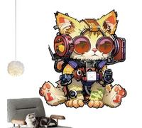 Wooden Puzzles For Adults Cat,Challenging Animal Shape Jigsaw Puzzle | Cat With Headphones Challenging Puzzle Games,For Kitten Lovers Family Friend Home Living Room Bedroom Decoration