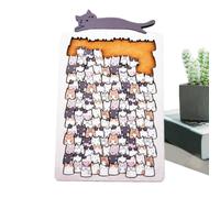 Wooden Puzzles for Adults, Cute Cat Home Decorations - Challenging Wooden Puzzles with Animals, for Children Travel Playroom Living Room Bedroom Table Kitchen Office Holiday