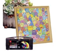 Wooden Puzzles for Adults - Wooden Animals List Cute Toy Decoration Set - Puzzle With Frame,For Boys Girls Home Family Indoor On The Shelf