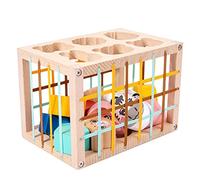 Wooden Puzzles For Boys & Girls Basic Geometry Toddler Puzzles Shape Learning Puzzle Toy For Kids Baby