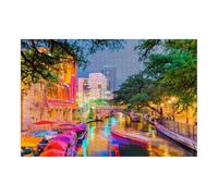 Wooden Puzzles San Antonio River Walk Jigsaw Puzzles for Adults 500 Pieces Impossible Puzzle Challenging Puzzle