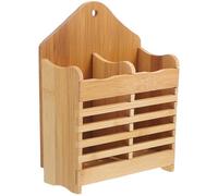 Wooden Rabbit Feeder Rack, Dual-Purpose Grass Holder Food Manger | Easy to Install on Cage, Disassemblable Design, Orange Color, Suitable for Bunnies, Guinea Pigs and Chinchillas