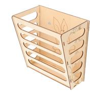 Wooden Rabbit Grass Feeder Rack for Small Animals and Chinchillas | Fixed Cage Accessory, Bunny Feeder for Rabbits and Guinea Pigs, PET Supply for Hay Feeding