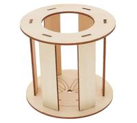 Wooden Rabbit Hay Feeder Stand for Small Pets Chinchilla Hay Rack Bunny Food Dispenser Comfortable Feeding Area Less Waste Design for Healthy Eating Habits