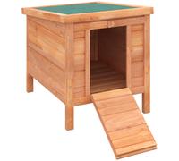 PawHut Wooden Rabbit/Guinea Pig/Ferret Cage, Brown