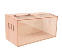 Wooden Rabbit Hutch, Indoor Bunny Cage with Ventilation Holes and Door, Guinea Pig Coop Perfect for Hamster Chicks Hedgehog(100 * 50 * 50CM)