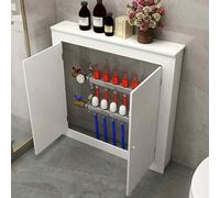 Wooden Radiator Cover Cabinet with Access Panel, Heat Covers for Radiator White Decorative Double Door Storage Cabinet, Shielding Storage Design