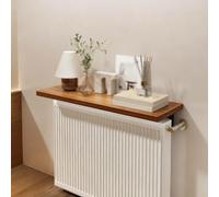 Wooden Radiator Shelf, Heater Top Cover, Floating Display Shelf with Bracket for Storage and Decoration in Home and Office