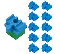 Wooden Rail Connectors, 10-Piece Accessories for Wooden Train, Educational Connection Accessories for Children from 3 Years, Playroom, Classroom, Indoor Play, Nursery Bedroom