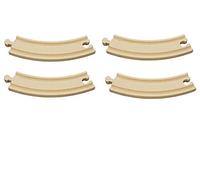 Wooden Railway Train Track Expansion Pack - Compatible with Thomas Brio Bigjigs Wooden Railway System (17cm Curve Track)