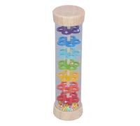 Wooden Rain Stick Toy Sensory Development Musical Toys Colorful Rattle Rainmaker Toy Babies Rattle Tube Rain Stick Shaker Music Sensory Auditory Instrument for Toddlers