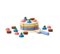 Wooden Rainbow Cake Multicoloured one size