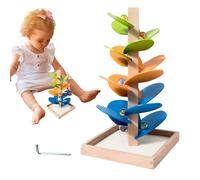 Wooden Rainbow Musical Tree - Educational Colour Sorting Game and Manual Activity Ball Circuit with Wooden Musical Tree Toy for Boys and Girls for Christmas, Birthday and Festive Holidays
