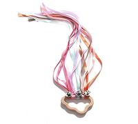 Wooden Rainbow Ribbon Rattle Hand Kite Toys Baby Develop Hearing Recognition Sensory Shower Birthday Gift Hand Kite