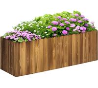 Wooden Raised Garden Planter Box Bed Large Trough Plant Herb Flower Vegetable