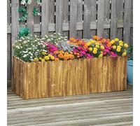 Wooden Raised Garden Planter Box Bed Large Trough Plant Herb Flower Vegetable
