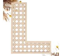 Wooden Rattan Letters 8 inch Wood Letters L for Wall Decor Crafts Boho Nursery Decor for Baby Shower Wedding Bedroom Name Signs Large Rustic Letter Home Decoration