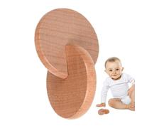 Wooden Rattle - Natural Smooth Beechwood Grip Toy, Sensory Auditory Development Hand Sanded Splinter | for Free Shaker, Organic Grasping Tool